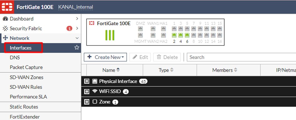 interfaces vlan