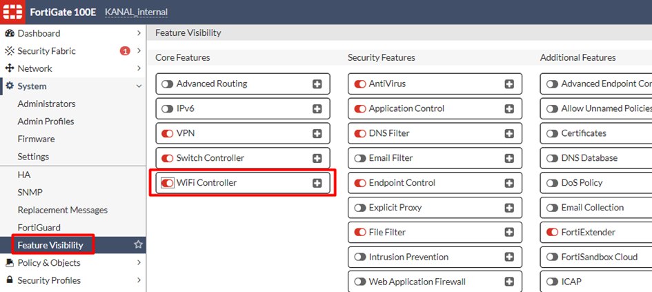 Featue Visibility Wifi Controller