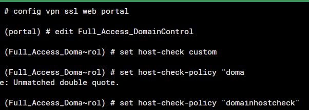 FortiGate web portal FortiGate web portal