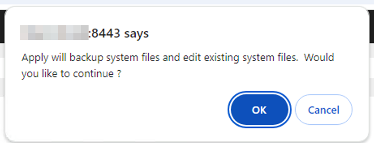 FortiNAC Summary Pop-UP